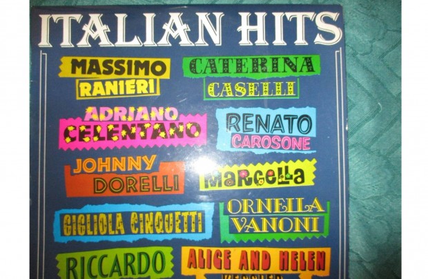 Italian Hits bakelit hanglemez elad