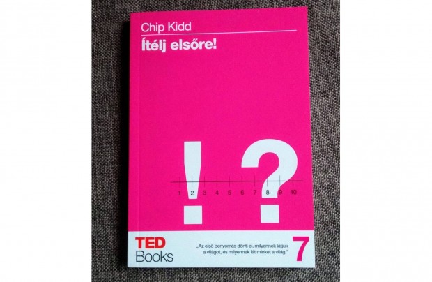 tlj elsre!Chip Kidd TED Books Olvasatlan j