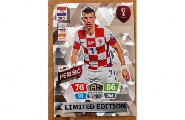 Ivan Perisic Horvtorszg Limited focis krtya Panini Qatar 2022