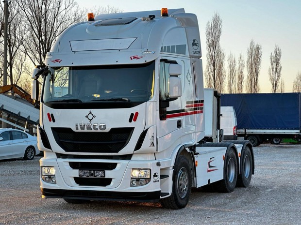 Iveco Stralis 570 6x4 EURO 6 nyergesvontat kamion tehergpjrm 