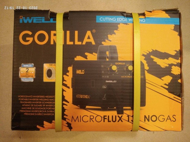 Iweld Gorilla Microflux 131 Nogas inverter porbeles hegeszt 2 v gari