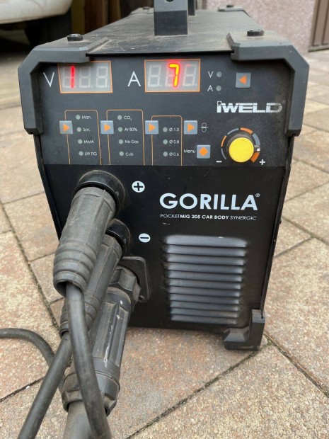 Iweld Gorilla Pocketmig 205 Car Body Synergic Hegeszt Inverter