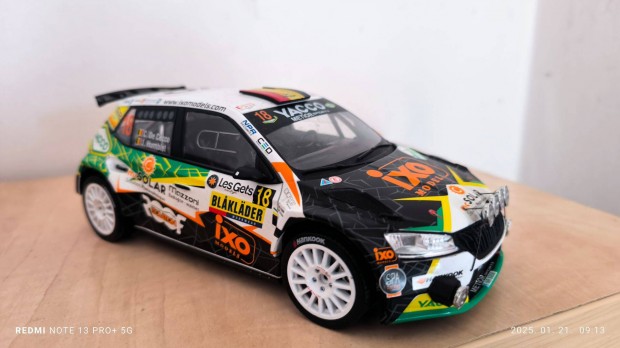 Ixo Skoda Fabia R5 1/18