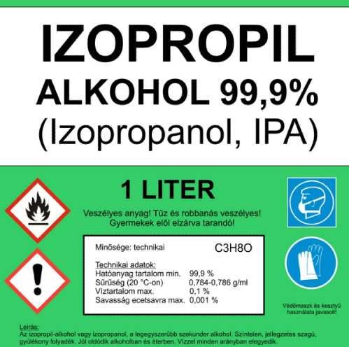 Izopropil Alkohol IPA  1 Liter (4070)