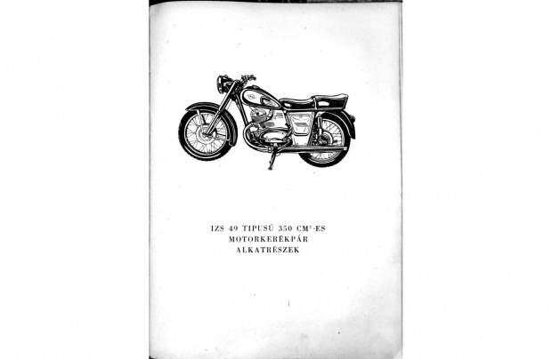 Izs 49 tip. 350 es motorkerkpr alkatrsz katalgus
