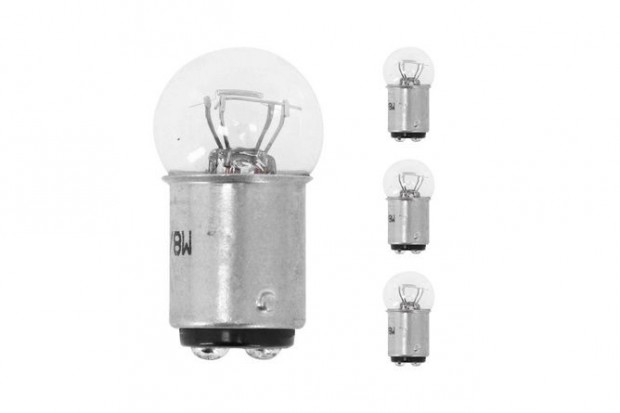 Izzók (x4) 12V - 23/8W BAY15D (P23/8W) fehér