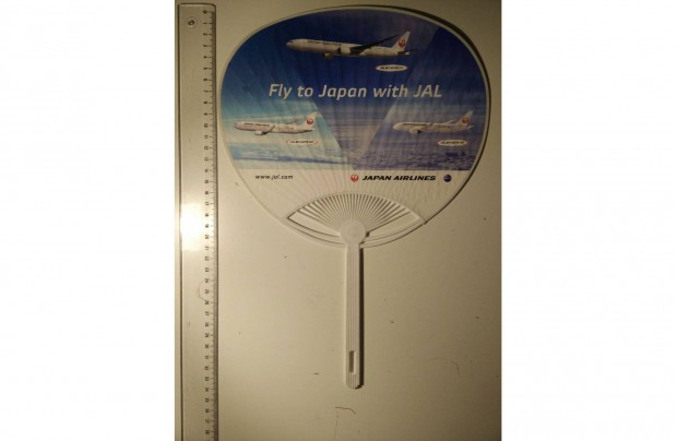 JAL (Japan Airlines) promcis kzi legyez