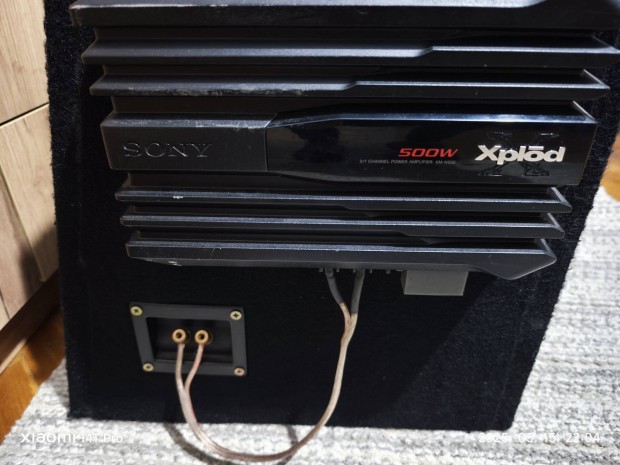 JBL 30cm mélyláda + Sony Xplod erősítő - USA gyártás, brutál hanggal!