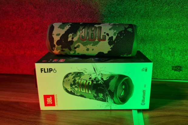 JBL Flip 6 szép állapotban, dobozával, 1 hó garancia