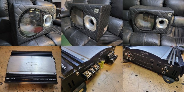 JBL GT122 mélyláda (280/140w, 95db) erősítővel