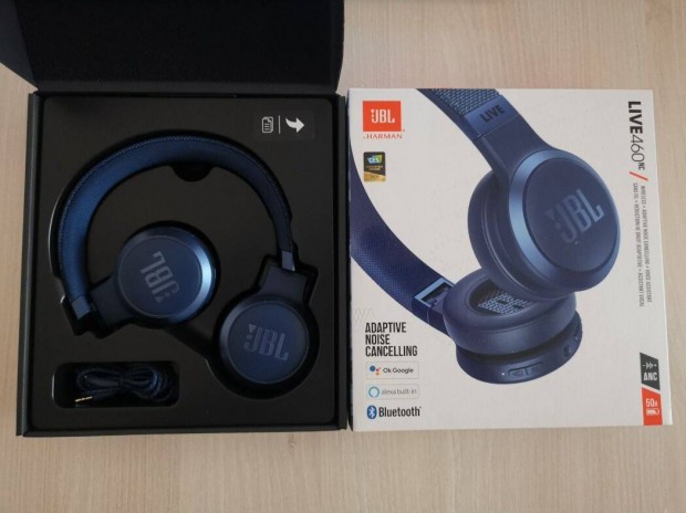 JBL Live 460NC Kk Vezetk Nlkli fejhallgat szinte j Garis !