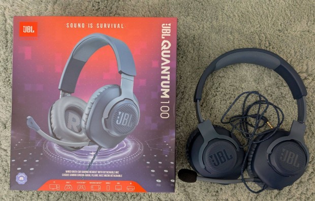 JBL Quantum 100 gamer headset fejhallgat, jszer, garancival