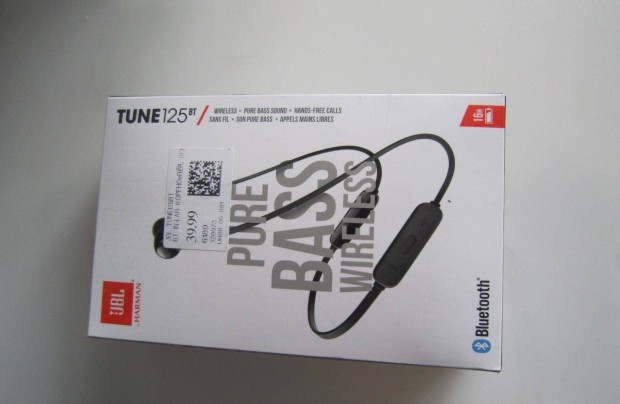 JBL Tune125BT BLUETOOTH fekete flhallgat akciban