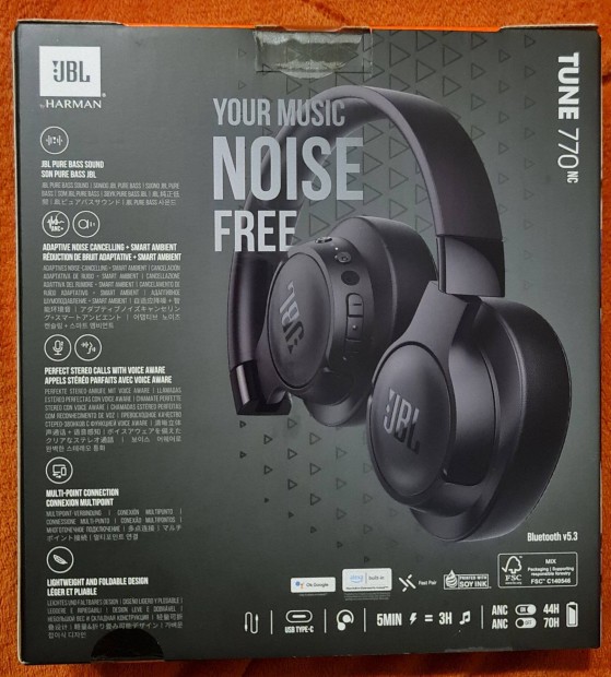 JBL Tune 770NC s JBL T750BT fejhallgatk