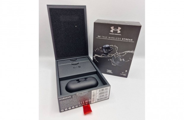 JBL Under Armour Streak True Wireless fülhallgató, fekete, használt