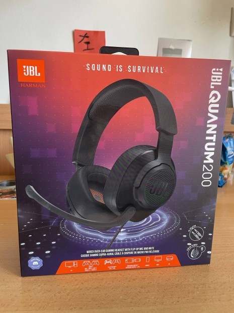 JBL! Quantum200 gamer fejhallgat