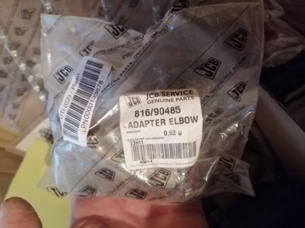 JCB 816/90485 eredeti gyári könyök adapter új