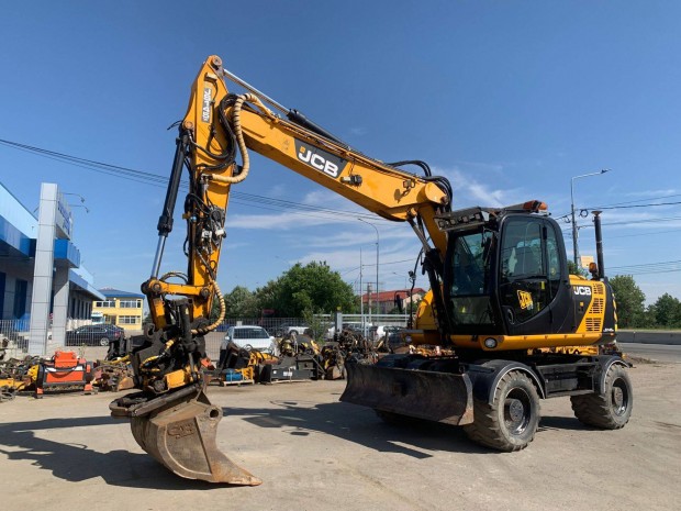 JCB JS145W+Rototilt Engcon+Leica Icon 2D Lézer Rendszerrel gumikereke