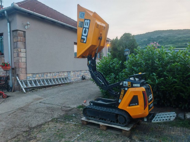 JCB mini dömper magas emelésű rakodógép fiatal jó gép
