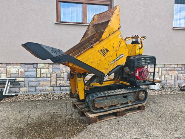 JCB mini dömper önrakodós Honda motorral rakodógép kotrógép
