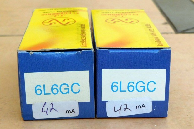 JJ 6L6GC végfokcsőpár eladó