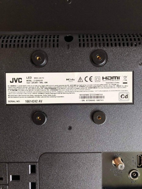 JVC 32 LED LCD TV televízió