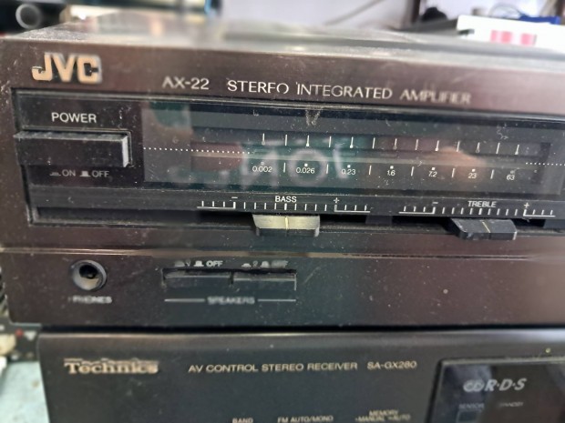 JVC AX-22 ,  Technics SA-Gx280 vegfok, hzimozi,  amplifier,  erst