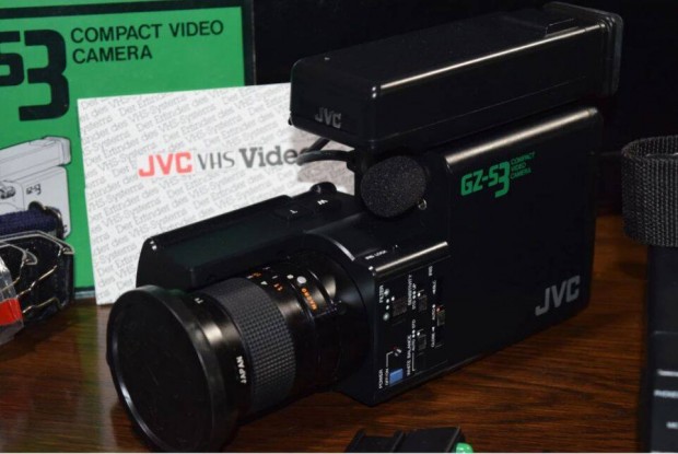 JVC GZ-S3 + HR-C3 kompakt VHS kamera (1982) jszer + Blaupunkt TVC311