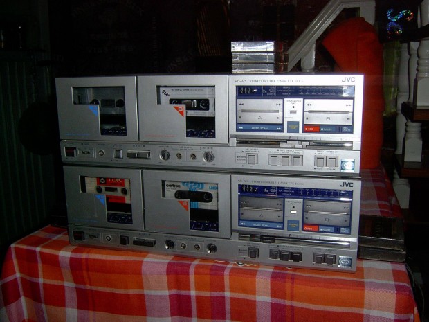 JVC KD W7 Dupla kazetts deck elad