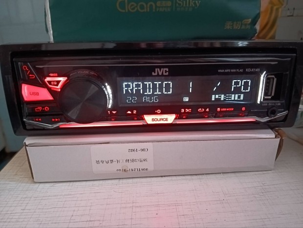 JVC KD-X341BT Bluetooth fejegység autórádió, USB, AUX