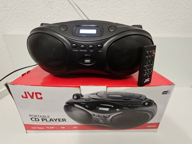 JVC RD-E661B 4W, LCD Kijelzs, DAB+/FM Rdi, Bluetooth,CD