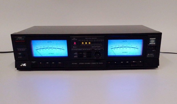 JVC TD W10 deck VU-meter, hangulatvilgts HiFi toronyhoz