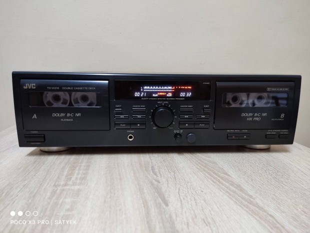 JVC TD-W216 2x3 motoros hifi magn deck 