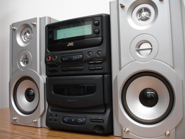 JVC UX-T4R mikro hifi RDS rdi tuner - erst AUX - hangfal Tesztel