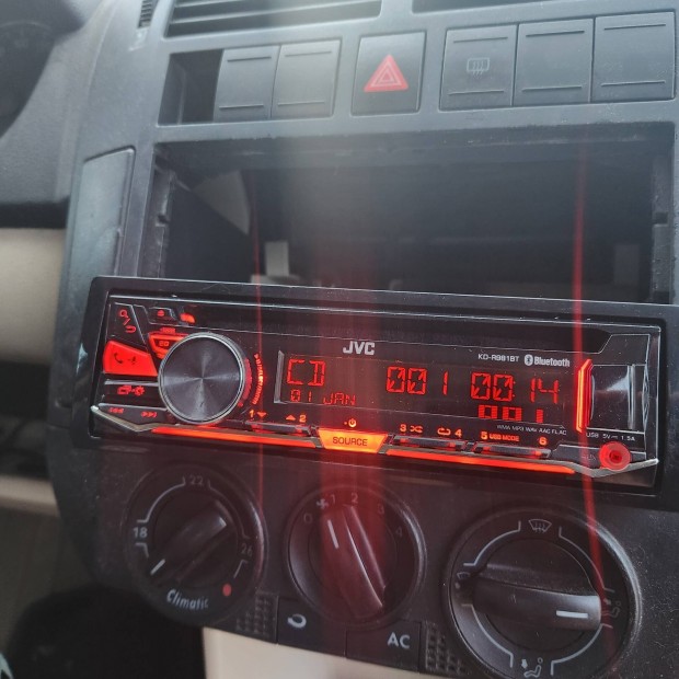 JVC kihangosítós usb cd bluetoothos autórádió