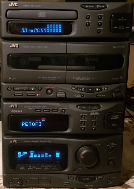 JVC nagyteljestmny equalizeres hifi erst, RDS deck cd sony f4