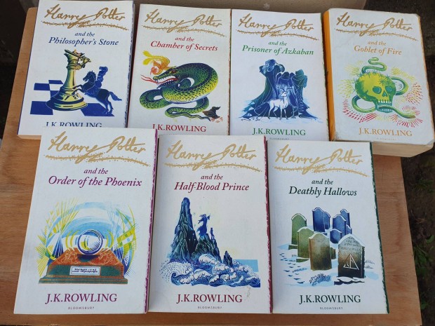 J.K.Rowling: Harry Potter - 7 ktet, angol nyelv knyvsorozat +tska