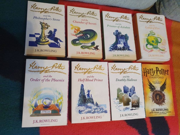 J.K.Rowling: Harry Potter - 8 ktet, angol nyelv knyvsorozat+ajndk