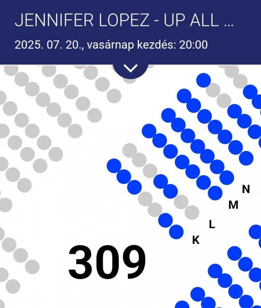 J.Lo ülő jegy 2025.07.20