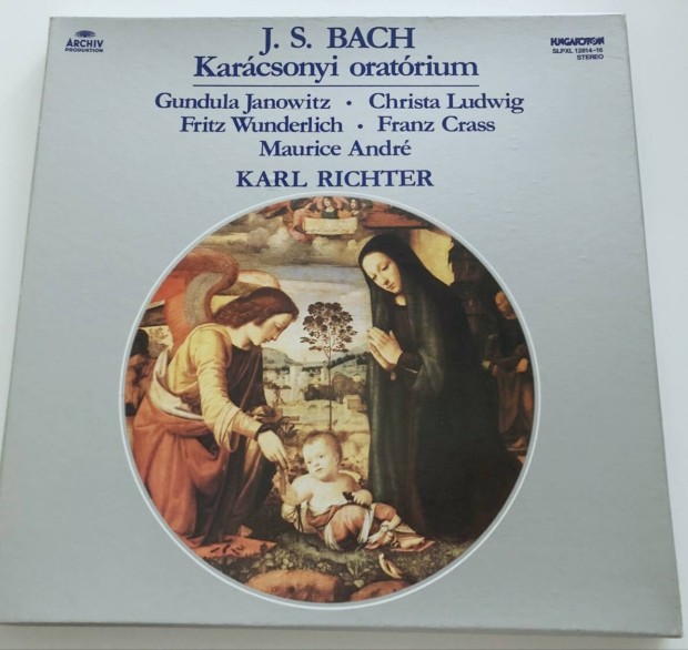 J.S.Bach : Karcsonyi oratrium (kemny fedeles dobozban,3 LP.)