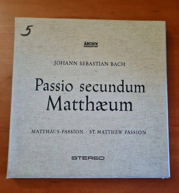 J.S. Bach/Karl Richter - Passio Secundum Matthaeum; 4xlp Box-Set