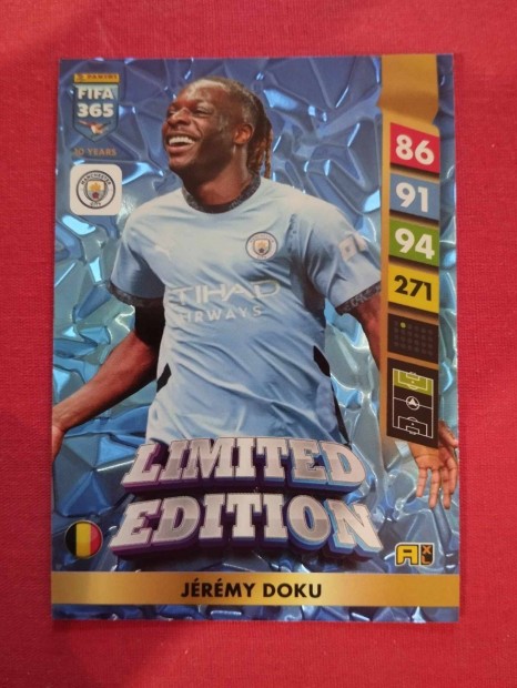 J. Doku (Manchester City) FIFA 365 2025 Limited Edition focis krtya