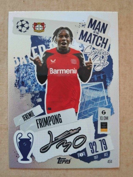 J. Frimpong (Leverkusen) Man of the Match BL 2024/25 focis krtya