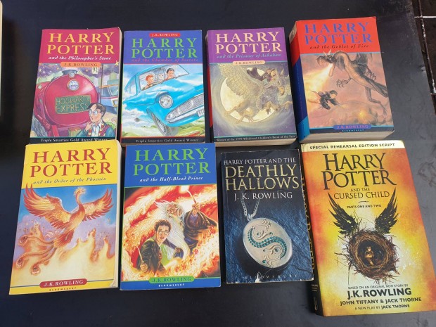 J. K. Rowling: Harry Potter -11 ktet angol nyelv knyvsorozat +gift