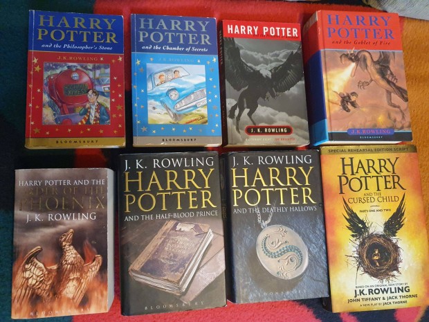 J. K. Rowling: Harry Potter -8 ktet, angol nyelv knyvsorozat +tska