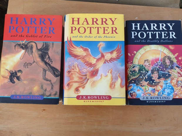 J. K. Rowling: Harry Potter knyvek - j, angol nyelv, kemnytbls