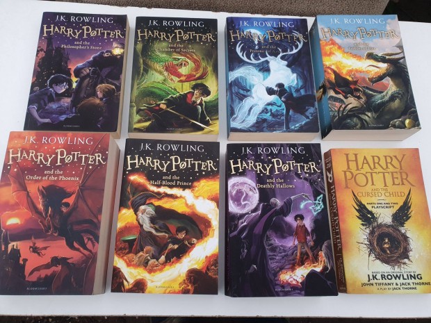 J. K. Rowling: Harry Potter sorozat - 11 ktet, angol nyelv knyvek