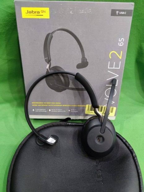 Jabra Evolve2 65 Bluetooth Mono headset dobozban!