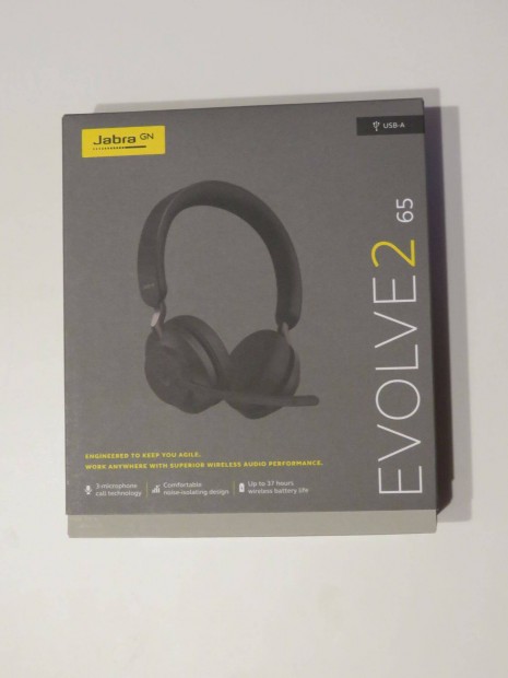 Jabra Evolve2 65 - fekete Bluetooth