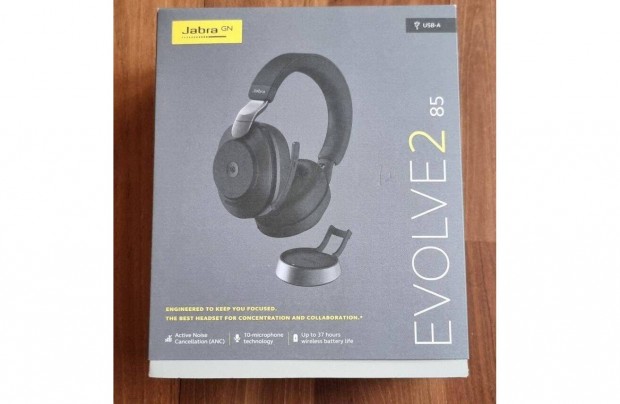 Jabra Evolve 2 85 llvnyos headset, fejhallgat, j